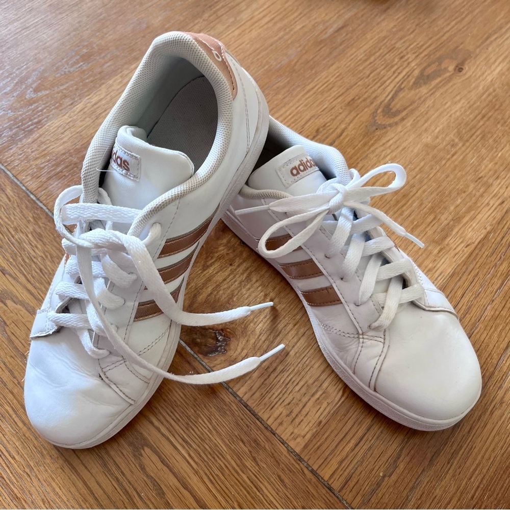 Adidas Rose Gold Sneakers Size 5